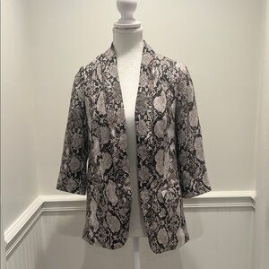 Express Monochrome Snake Print Blazer